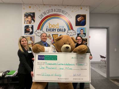 Winchester Savings Bank supports the Massachusetts Coalition for the Homeless through charitable giving.